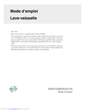 Asko D5894AXXLHS Mode D'emploi