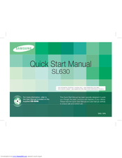 Samsung SL630 Quick Start Manual