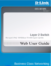 D-Link DES-3010PA - Switch Web User Manual