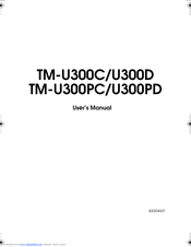 Epson U300C - TM Dot-matrix Printer User Manual