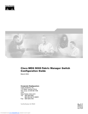 Cisco DS-C9216I-K9 Configuration Manual