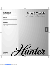 Hunter 21705 Owner's Manual And Installation Manual