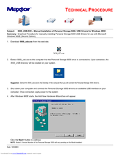 Maxtor Personal Storage 5000LE Installation Manual