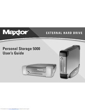 Maxtor Personal Storage 5000XT User Manual