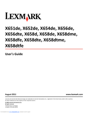 Lexmark 16M1846 - X 658dte B/W Laser User Manual
