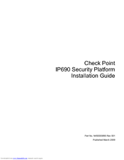 Check Point IP690 - Flash Based Sys Installation Manual