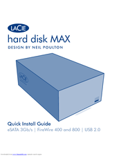 Lacie Hard Disk MAX Quadra Quick Install Manual