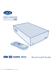 Lacie LaCinema Classic HD Quick Install Manual