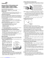 Seagate ST3300620A Installation Manual