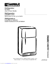 Kenmore 7817 - 20.6 cu. Ft. Top Freezer Refrigerator Use And Care Manual