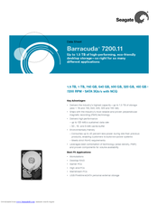 Seagate ST31000333AS - Barracuda 7200.11 1 TB SATA 32 MB Cache Bulk/OEM Hard Drive Datasheet