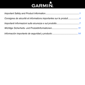 Garmin VHF100 - 25W VHF RADIO Safety And Product Information