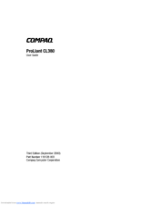 Compaq CL380 - ProLiant - 256 MB RAM User Manual