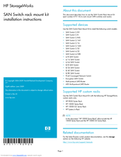 HP StorageWorks 2/32 - SAN Switch Installation Instructions Manual