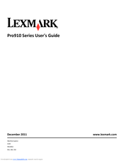 Lexmark P910 User Manual