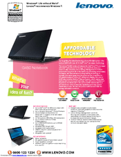 Lenovo 06777CU Technical Specifications