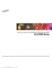 Samsung SCX-8380ND Manual Del Usuario