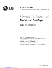 LG DLE2516 Owner's Manual