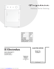 Electrolux FER641FS Factory Parts Catalog