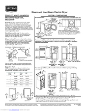 Maytag MEDE500W - Performance 27
