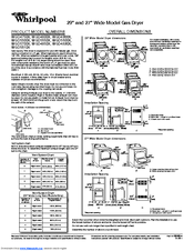 Whirlpool Cabrio,- WGD5500X Product Dimensions
