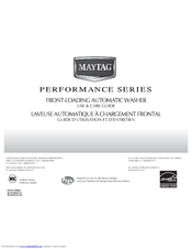 Maytag MHWE500VW - Performance Series Front Load Washer Use And Care Manual