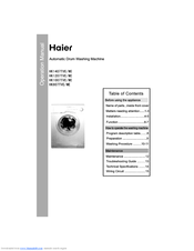 Haier HK807TVE/ME Operation Manual