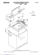 Maytag MVWC700VJ0 Parts List