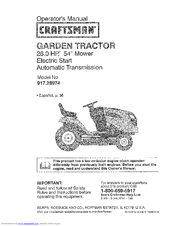 Craftsman 28974 Professional PGT 9000 28 HP 54