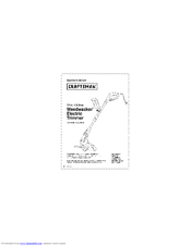 Craftsman 74544 - 12 in. Electric Line Trimmer Operator's Manual