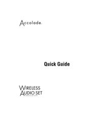 Epson Accolade Wireless Audio Set Quick Manual