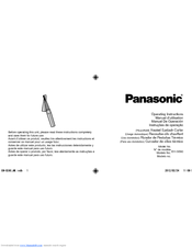 Panasonic EH-SE60VP Operating Instructions Manual