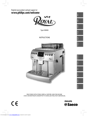 Philips Saeco Royal HD8920/01 Instructions Manual