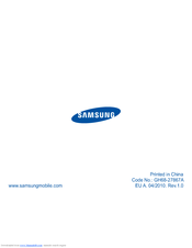 Samsung BHM3500 User Manual