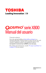 Toshiba Qosmio X800 Series Manual Del Usuario