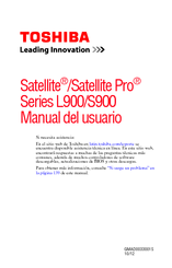 Toshiba Satellite Pro S900 Series Manual Del Usuario
