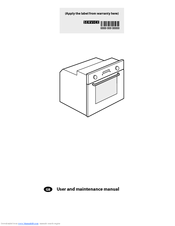Whirlpool AKP 204/IX User And Maintenance Manual