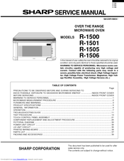 sharp r1500 microwave