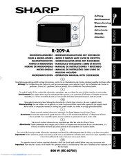 Sharp R-209-A Operation Manual