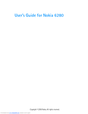 Nokia HANDSET 6280 User Manual
