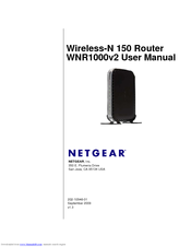 Netgear WNR1000v2 - Wireless- N Router User Manual