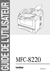 Brother 8220 - MFC - Multifunction Manual De L'utilisateur