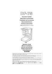 Kyocera DF-75 Operation Manual