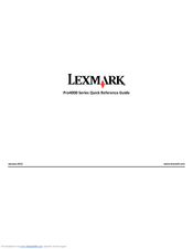 Lexmark 90P4000 Quick Reference Manual