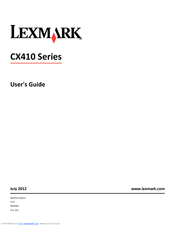 Lexmark CX415 User Manual