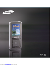 Samsung YP-Z5Z - 1 GB User Manual