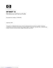 HP 1150NR - Mini - Atom 1.6 GHz Maintenance And Service Manual