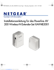 Netgear XAVB2602 Installationsanleitung