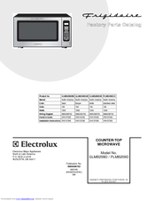 Electrolux PLMB209DC Factory Parts Catalog
