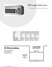 Electrolux PLMV169DC Factory Parts Catalog